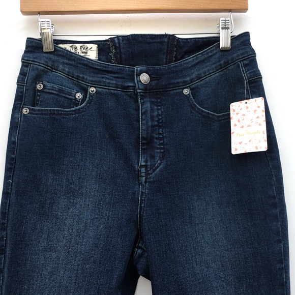 FP CRVY High Rise Lace Up Flare Bell Bottom Jeans - Picture 5 of 8